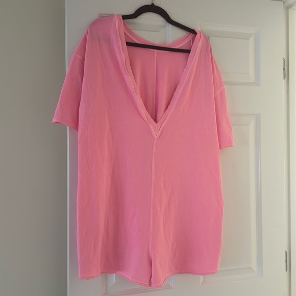 FP Movement Hot Shot T Romper - M - Pink Lemonade- BNW Rip Tag (no sales tag) - Picture 1 of 7